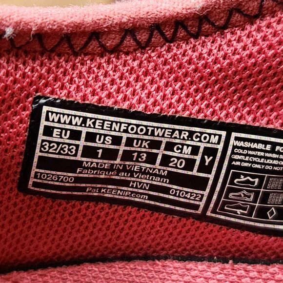 Keen no tie sneakers girls youth size 1 - Picture 8 of 9
